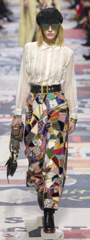 These patchwork trousers are a heavenly concoction of luxury fabrics and imaginative patterns.